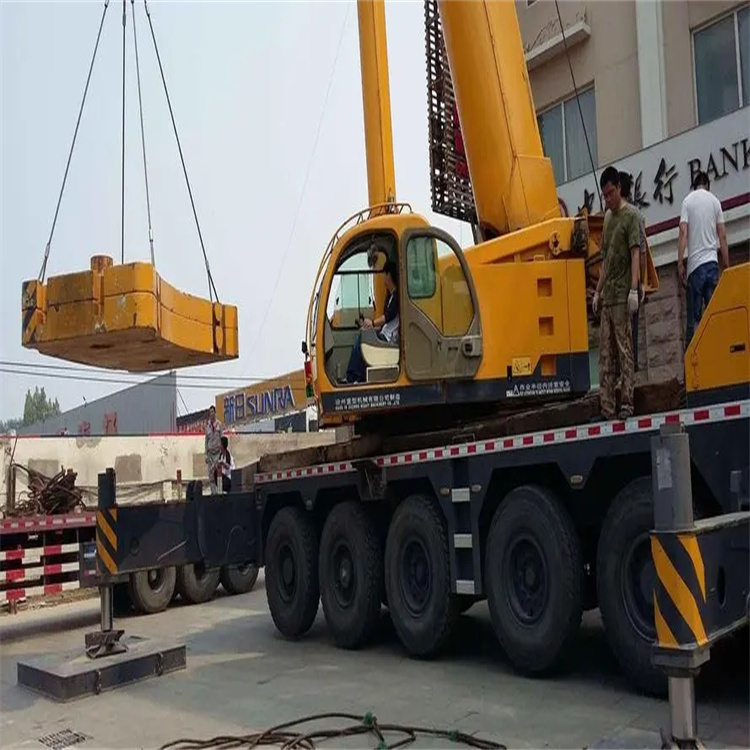 石河镇当地吊车出租|机器吊装|75吨|工厂搬迁服务